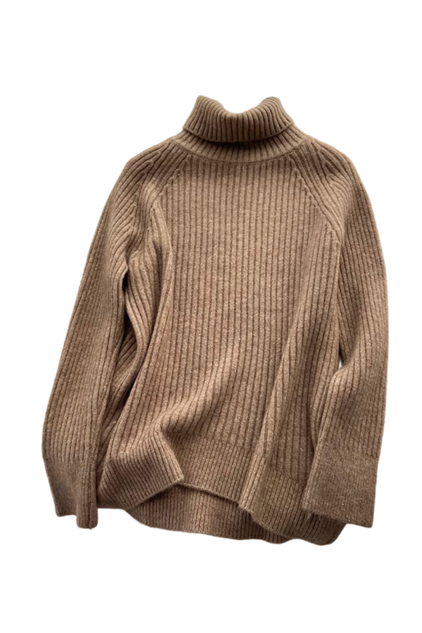 Denise  Mock Neck Ribbed-Knit Sweater (4 Colors) Fashion - Image 3