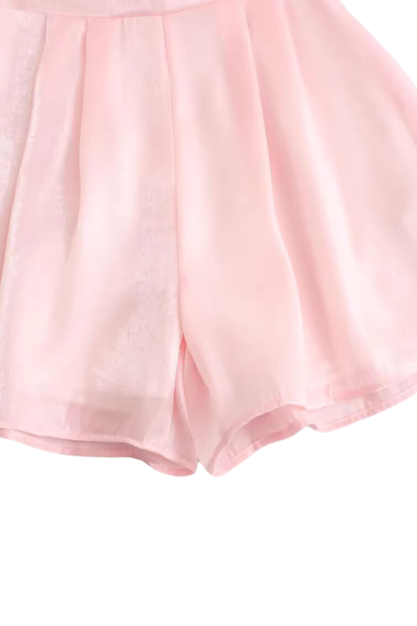 Jasmine  Pleated Flowy Shorts Online - Image 4