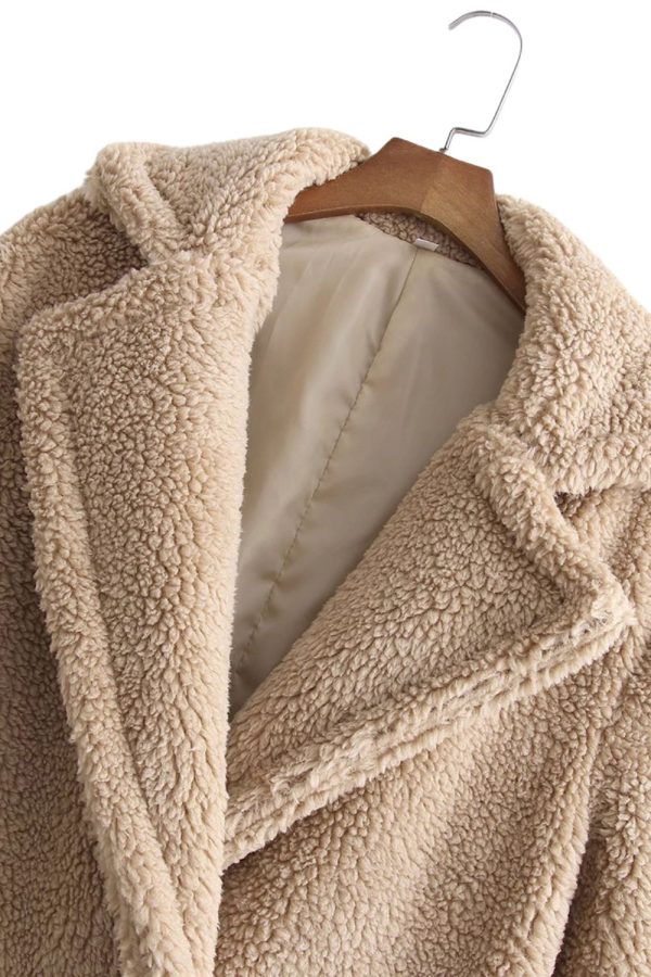 Brandon   Fleece-Lined Loose Overcoat For Cheap - Image 3