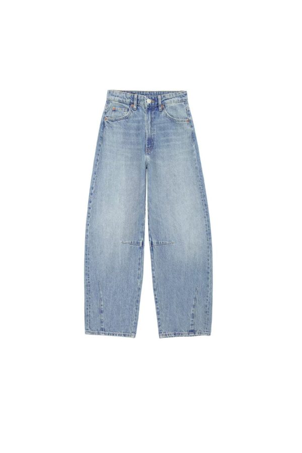 Vasilisa  Mid Rise Balloon Cuff Loose Fit Jeans Online Hot Sale - Image 4