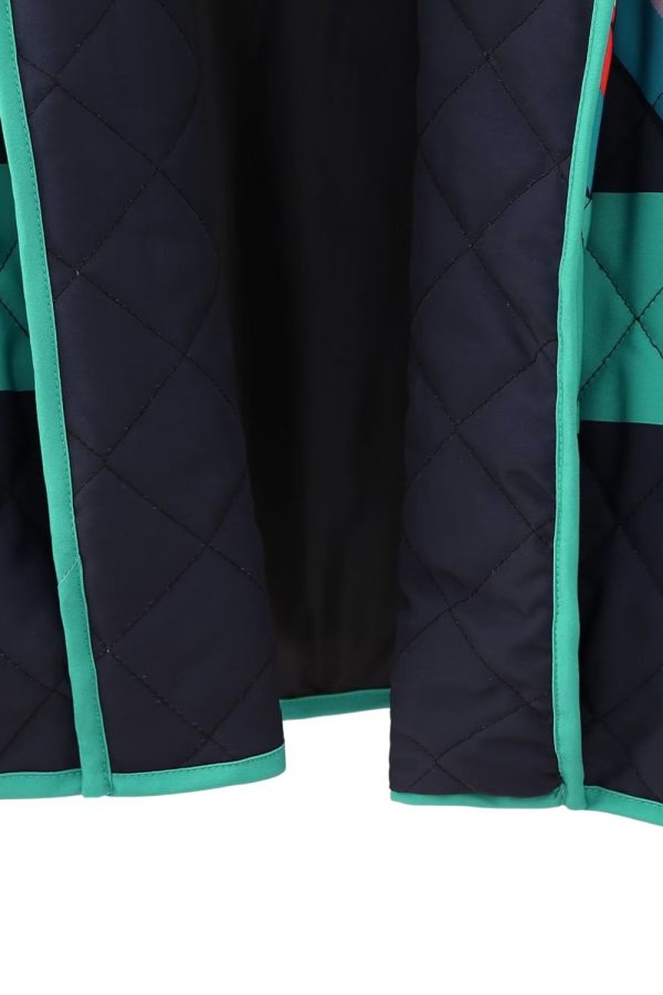 Ella  Patchwork Collar Loose Open Front Cotton Jacket For Cheap - Image 5
