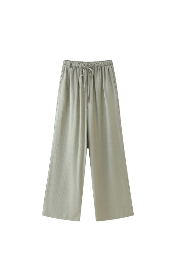 ‘Sophia’ Loose-fitting Drawstring Top & Bottom (Sold Separately) Online Sale - Image 4