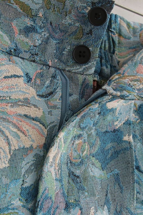 Karina  Brocade High Waist Shorts Online - Image 4