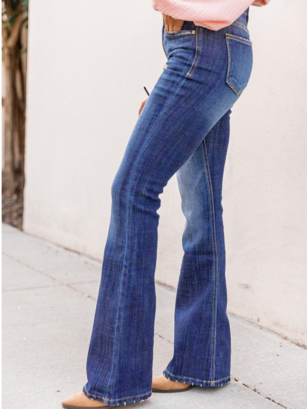 Chloe  High-Waisted Flared Jeans (3 Colors） For Cheap - Image 2