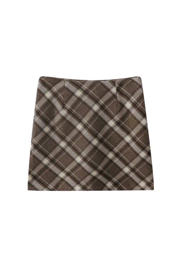 Camila  High Waist Plaid Skirt (5 Colors) For Discount - Image 2
