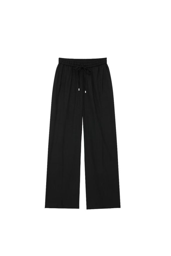‘Elvira’ Linen Drawstring Straight Pants（4 Color) Cheap - Image 4