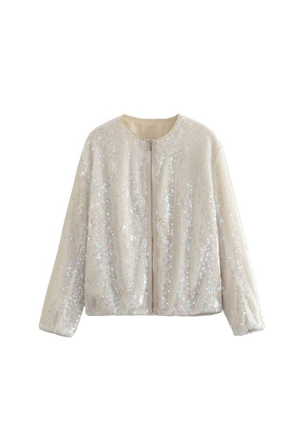 Serenity  Sequin-Embellished Bomber Jacket Discount - Image 2