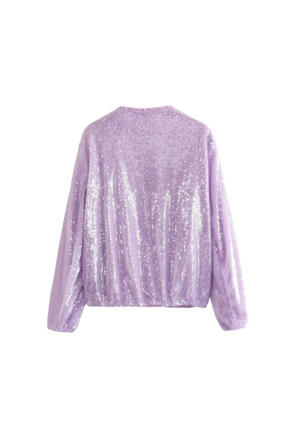 Serenity  Sequin-Embellished Bomber Jacket Discount - Image 5