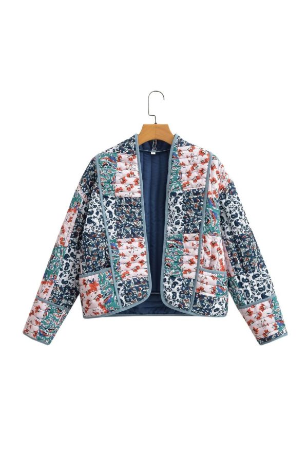Patrick  Color-Block Long-Sleeve Cotton Jacket with Pockets For Sale - Image 4