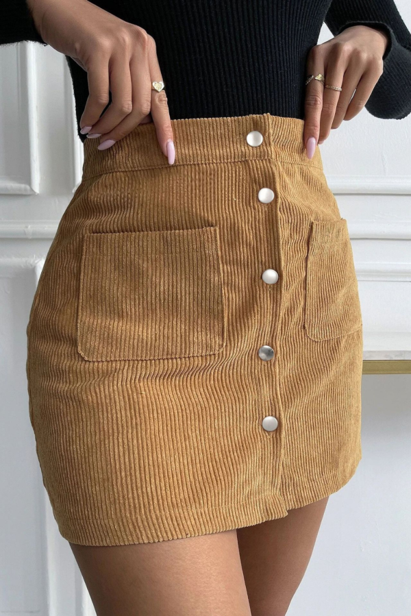 Hermione  Corduroy High Rise Skirt (4 COLORS) Online Hot Sale - Image 2