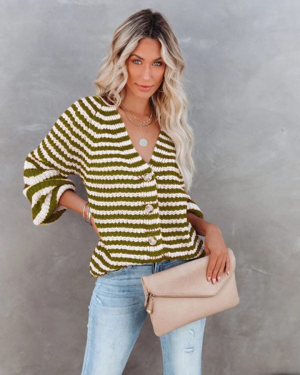 Striped Knitwear Turtleneck Sweater #71393 Fashion - Image 5