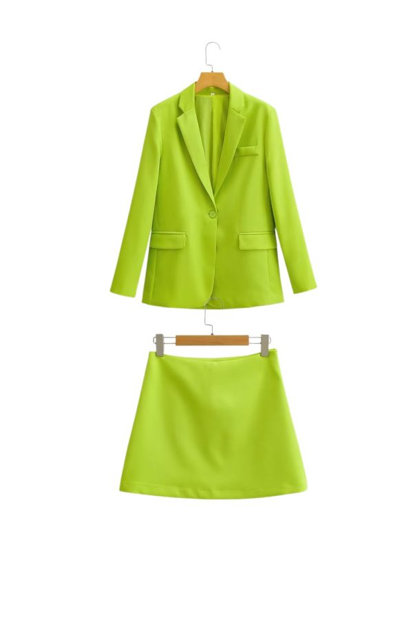 ‘ Samuel’ Green Blazer & Multi-Purpose Skirt  (Sold Separately) Fashion
