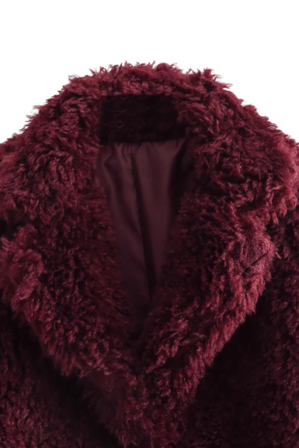 Riley  Faux Fur Long Sleeved Jacket Online Sale - Image 3