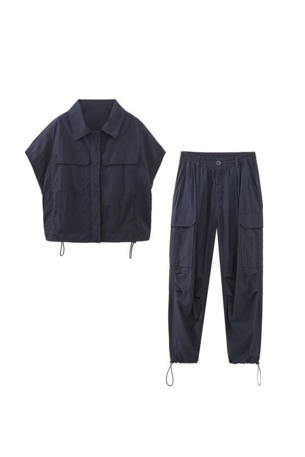 Sara  Pocket Shirt &Pants (Sold Separately) Hot on Sale