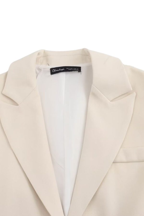 ‘ Alexander’ Solid Color Loose Fit Blazer Jacket Hot on Sale - Image 3