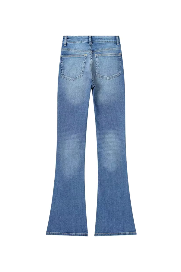Rebecca  Mid-waist Flared Jeans (4 Colors) For Sale - Image 5