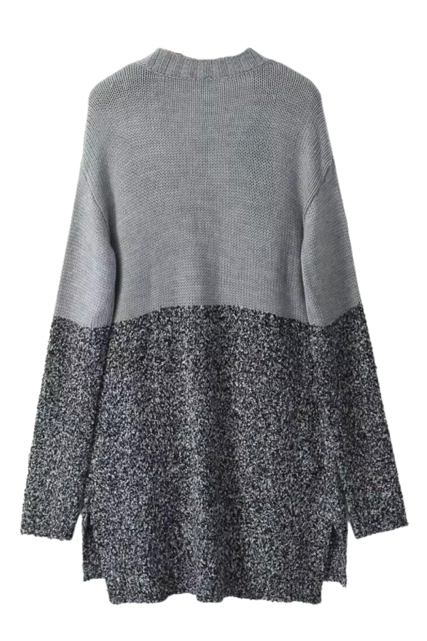Rhianna  Color Block Mid-Length Wool Cardigan For Sale - Image 2