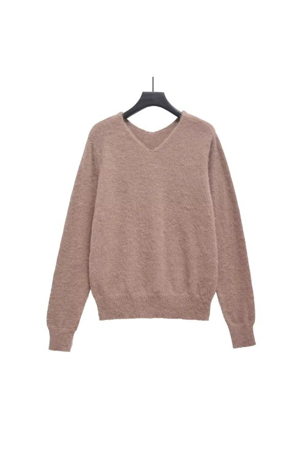 Jaime   V-Neck Long Sleeve Pullover Sweater Online Hot Sale