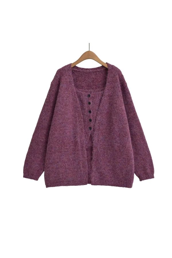 Daniela  Two-Piece Cardigan and Tank Set (2 color) Online - Image 3