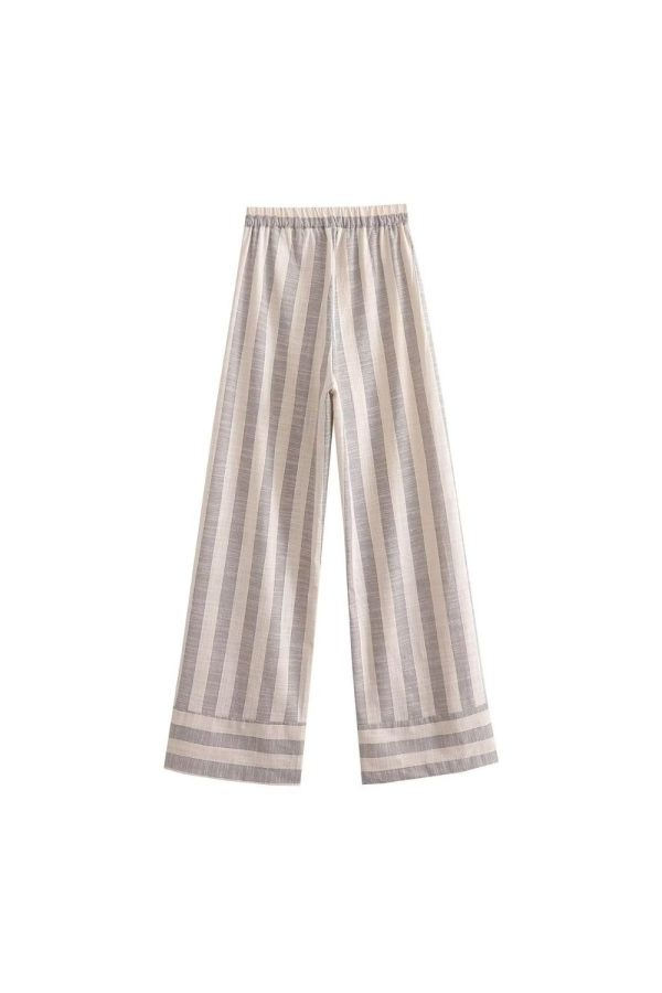 ‘Adelina’ V-Neck Striped Vest & Long Pants (Sold Separately) Discount - Image 5