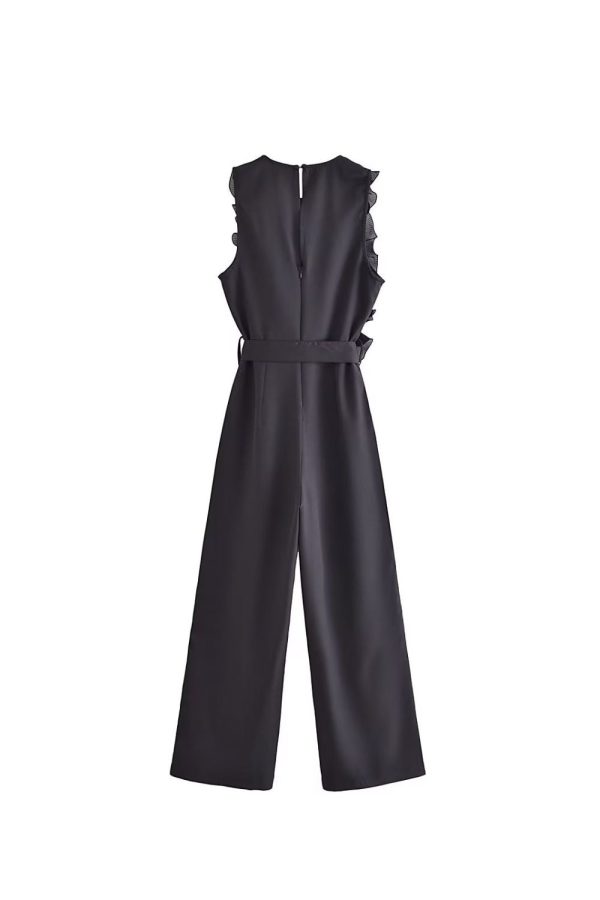 Raisa  Round-Neck Sleeveless Tiered-Decorated Jumpsuit Hot on Sale - Image 2