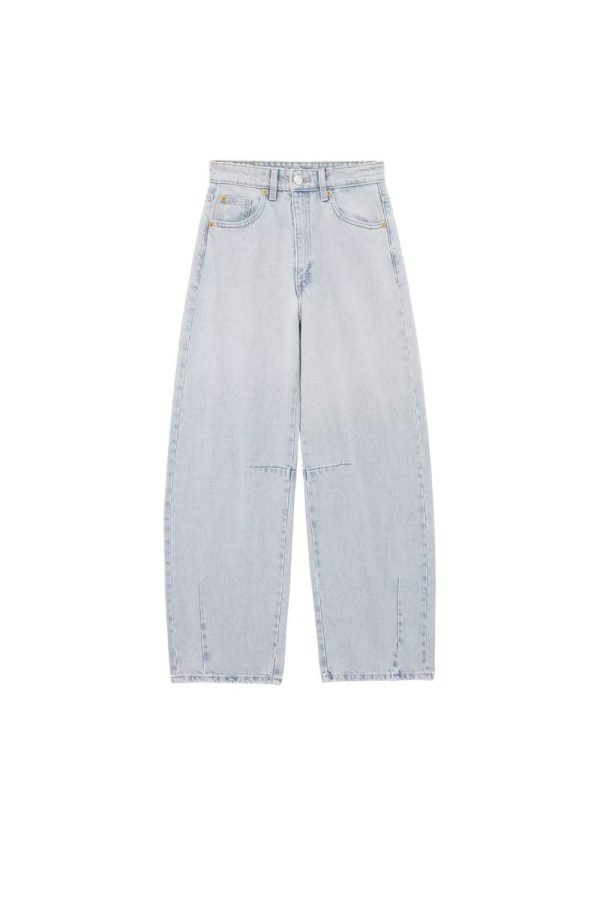 Vasilisa  Mid Rise Balloon Cuff Loose Fit Jeans Online Hot Sale - Image 2