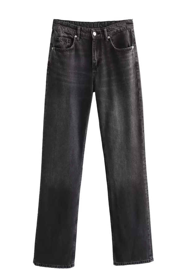 Amy  Mid-Waist Washed Denim Jeans (6 Colors) Online Sale - Image 3