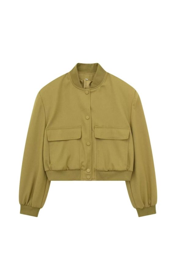 Hannah  Pilot-Style Jacket featuring Large Pockets Sale - Image 4