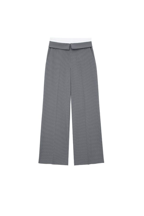 ‘Ursula’ Stitched Rolled-Edge Pants （2 Color) Discount - Image 4
