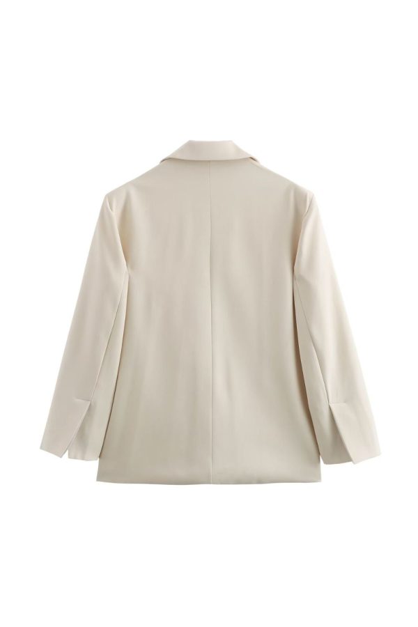 ‘ Alexander’ Solid Color Loose Fit Blazer Jacket Hot on Sale - Image 2