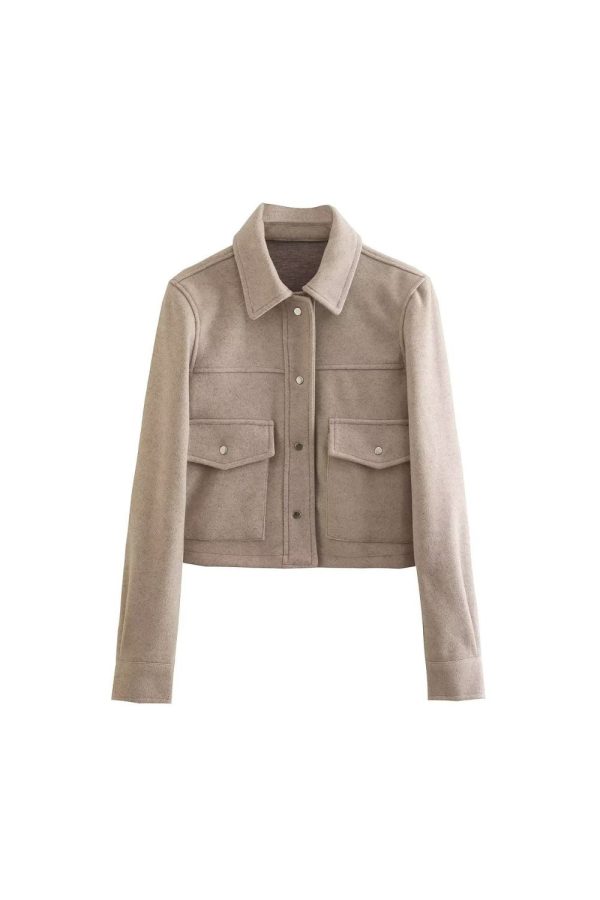 Isaiah  Metal Buttoned Cropped Jacket Online Sale - Image 2