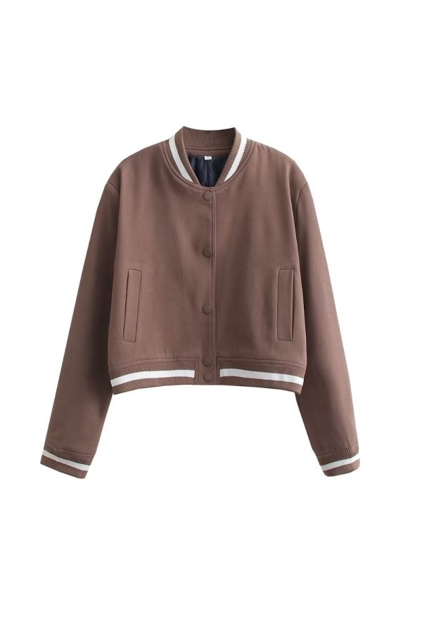 Riley  Baseball Style Loose Short Jacket Coat For Cheap - Image 4