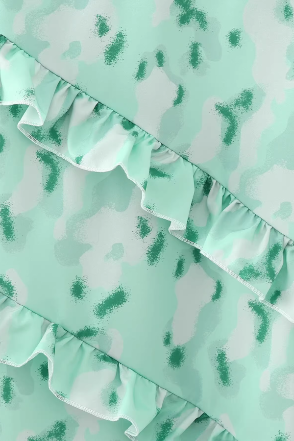 Dolly  Sleeveless Printed Ruffled Dress Online now - Image 3