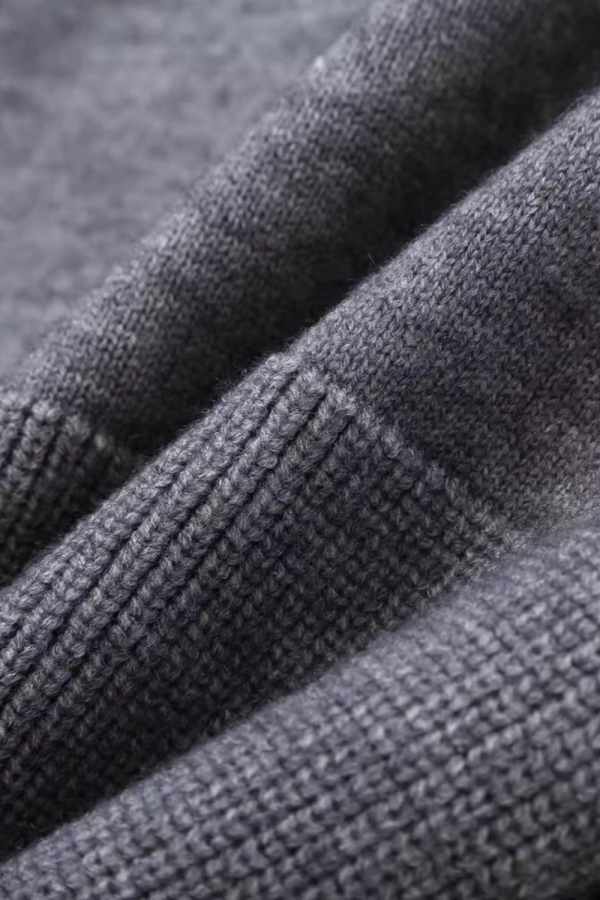 Vivian  Mock Neck Thick Knitted Sweater For Cheap - Image 3