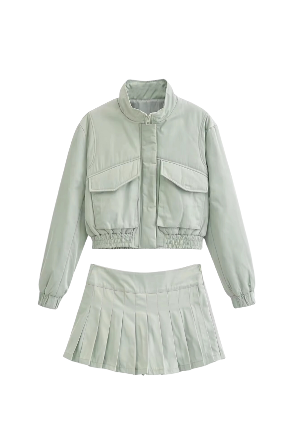 Elaine  Nylon Jacket & Skort Set *2 Colors (Sold Separately) Online Hot Sale