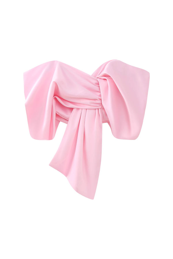 Denise  Pleated Tube Top Hot on Sale