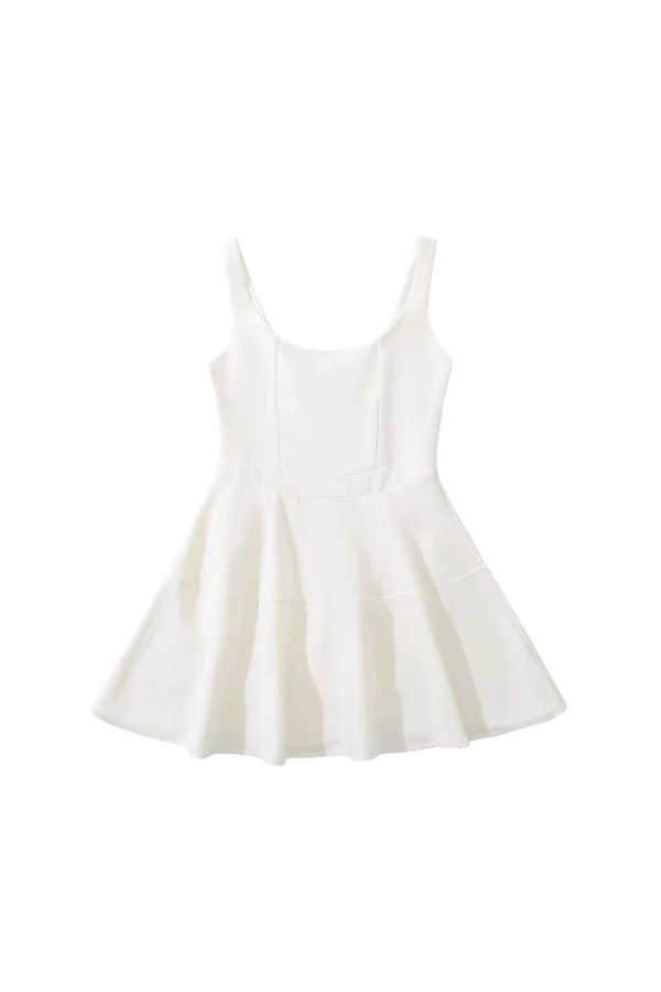 Evelyn  Fitted Square-Neck Mini Dress (2 color) Online Hot Sale - Image 4