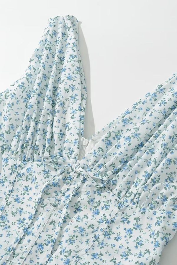 Hannah  Simple Mesh Patchwork Floral Print Dress Discount - Image 3