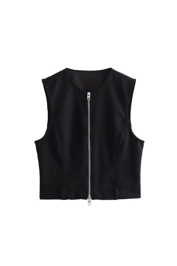 Madelyn   Zip-Detail Fitted Vest & Midi Length Skirt (Sold Separately) Online now - Image 2