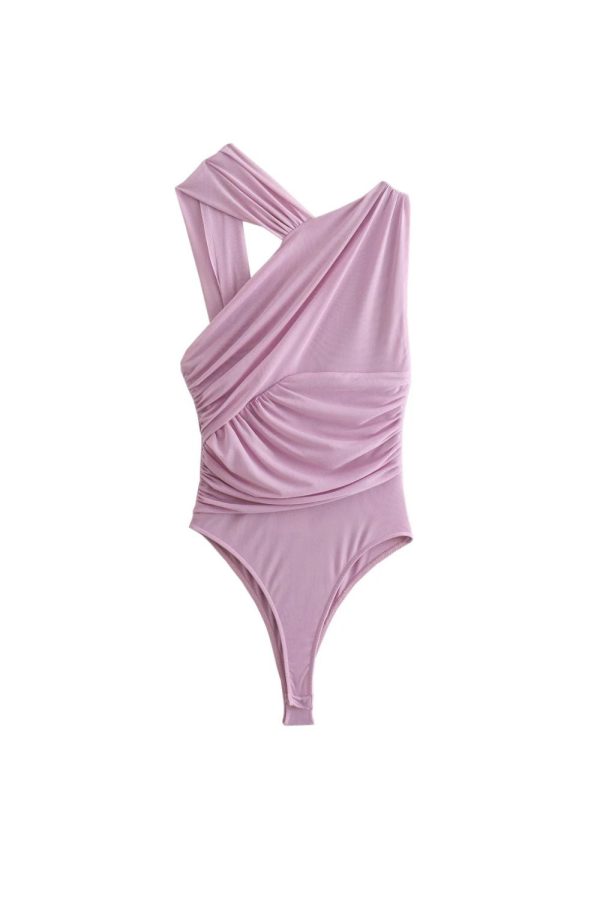 Millie  Asymmetric Mesh Jumpsuit （2 Colors) Online Sale - Image 4
