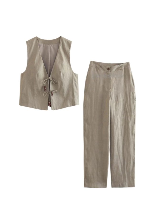 Isabelle   Beaded  Vest & Wide Leg Pants Set (Sold Separately) Hot on Sale