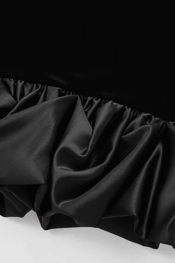 ‘Madison’ Velvet Strapless Mini Dress Supply - Image 3