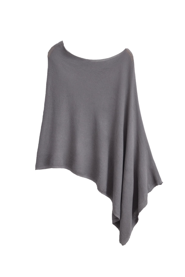 Zoey  Fine-knit Poncho (4 Colors) Sale - Image 3