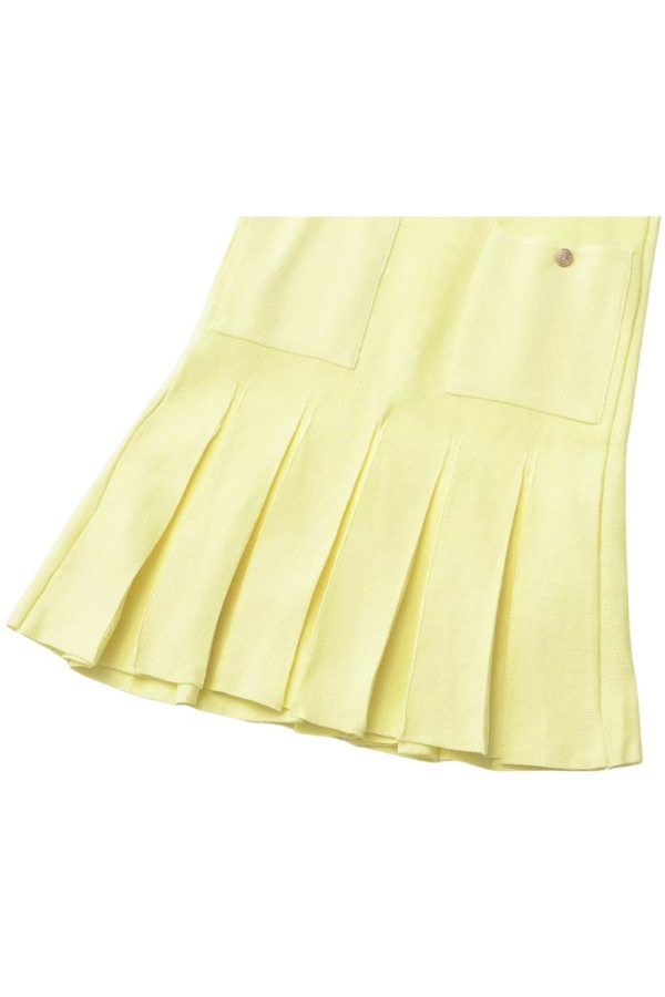 Scarlett Simple Pleated Knit Mini Dress Hot on Sale - Image 4