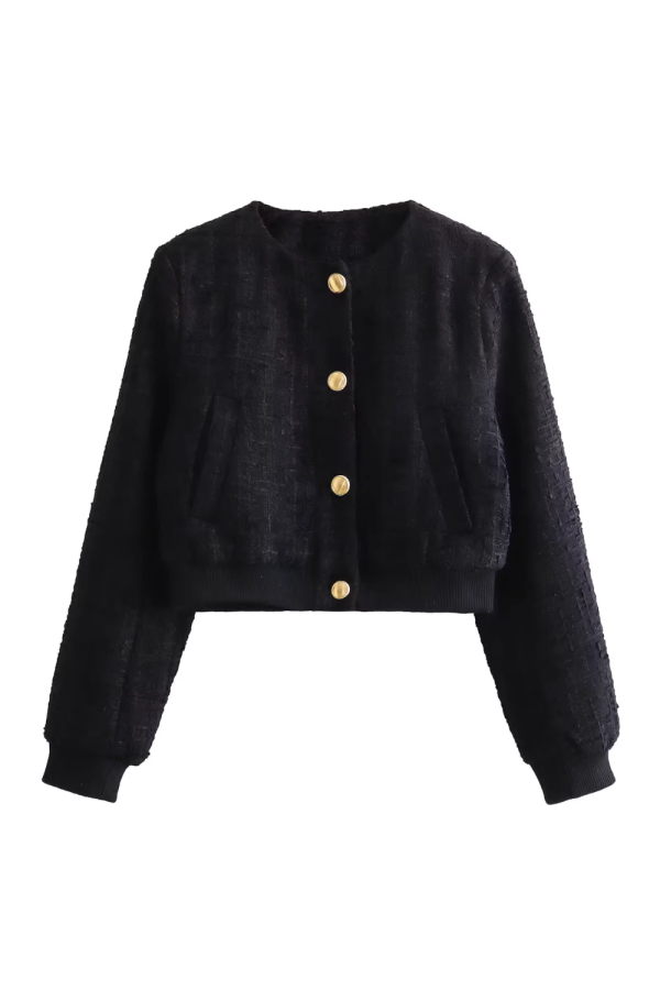 Edna  Tweed Button-Up Jacket Cheap