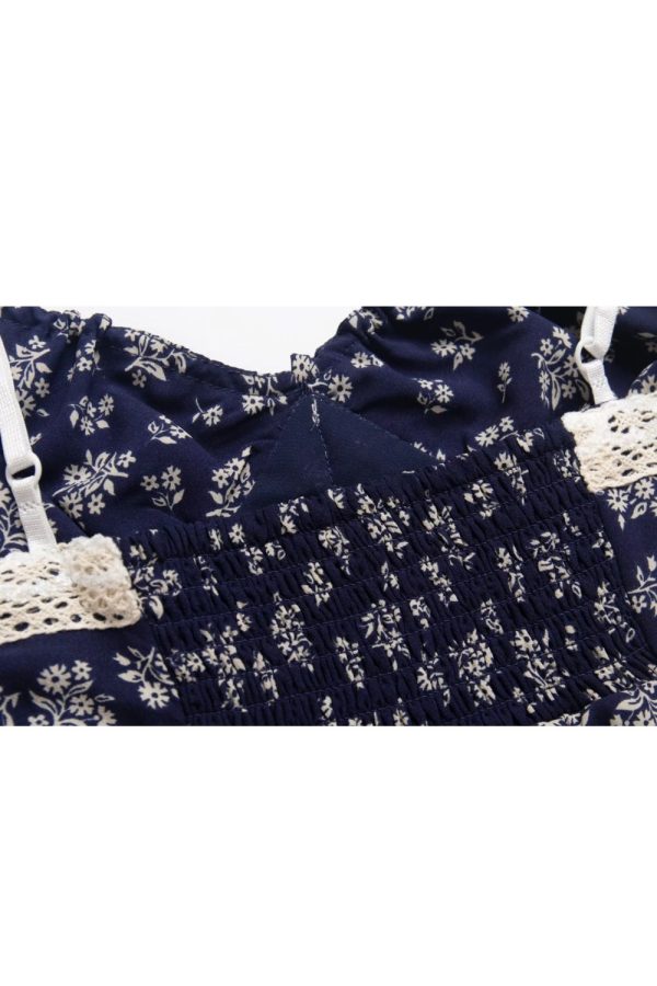 Ella  Spaghetti Strap Floral Print Dress For Sale - Image 4