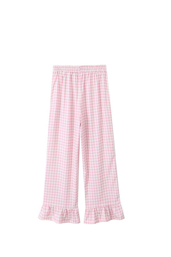 Ava  Plaid Versatile Flared Pants (2 Colors) For Sale - Image 3