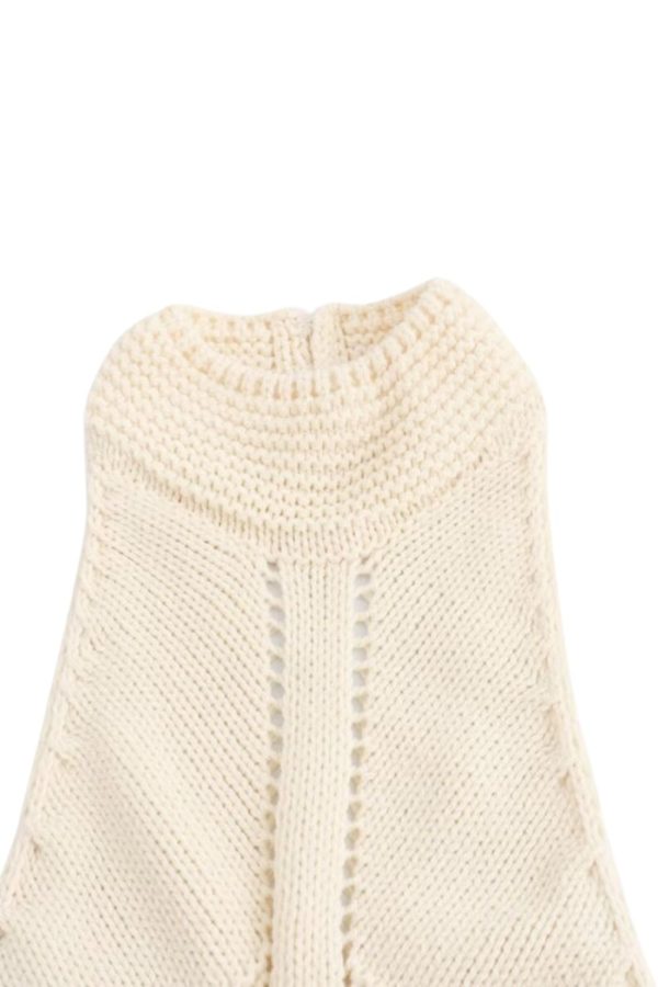Sienna  Halter Neck Knitted Sweater Vest For Cheap - Image 3