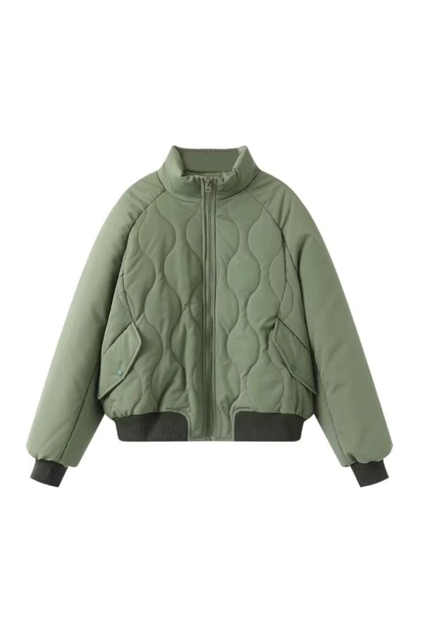 Eliza  Aviator-Inspired Puffer Jacket（4 color） Supply - Image 5