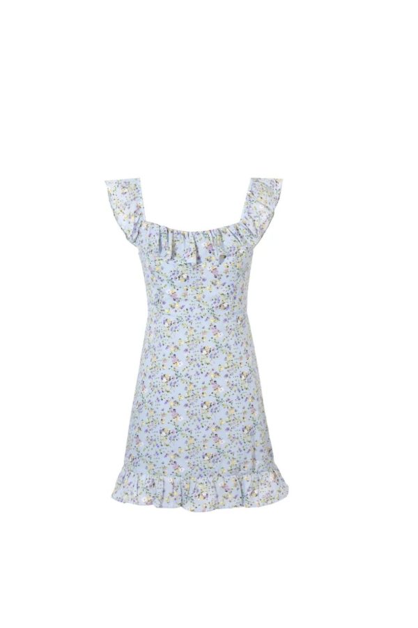 Daisy  Short Sleeve Printed Dress For Sale